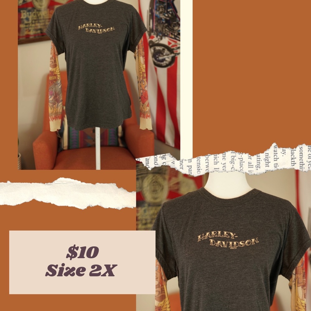 Harley Davidson Tattoo Sleeve Shirt